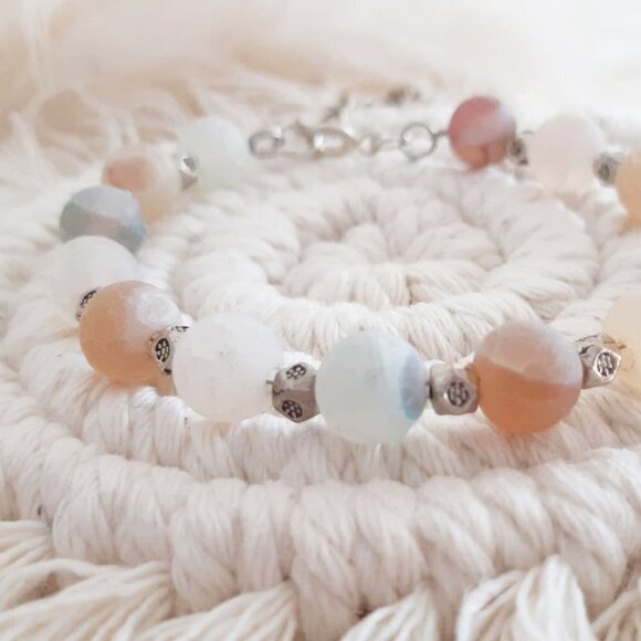 2/70🐞NWT Unique Boho Artisan handcrafted gemstones amazonite handmade Bracelet - Picture 6 of 16